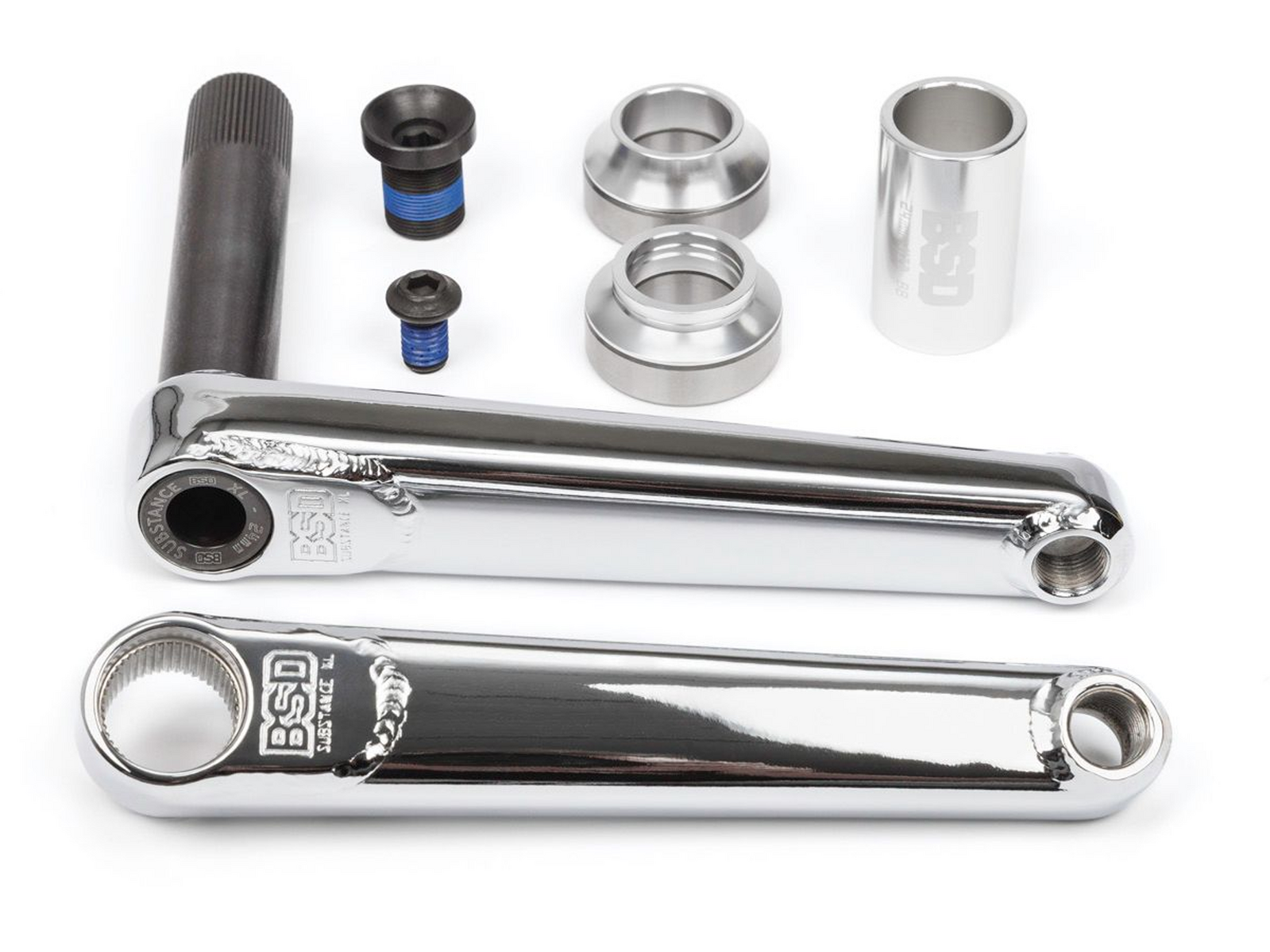 BSD Substance XL V2 BMX Cranks / Black & Raw / Out Now