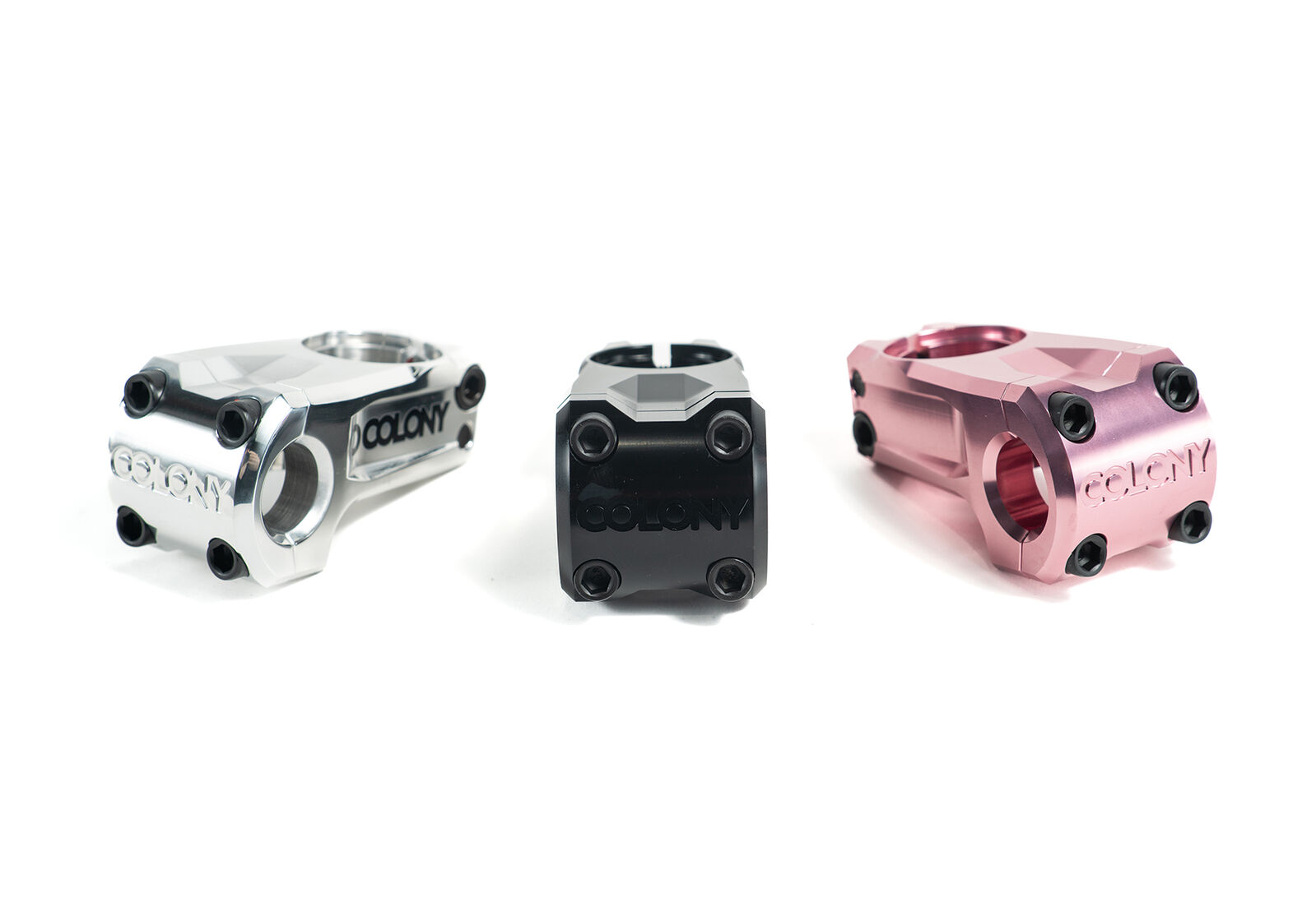 BMX Stems / Colony Official Front Load / Black & Polished Available BMX Stems / Colony Official Front Load / Black & Polished Available