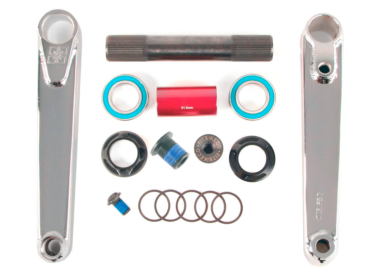 Fit Blunt 24 BMX Cranks / Black, Raw & Chrome / Available Now