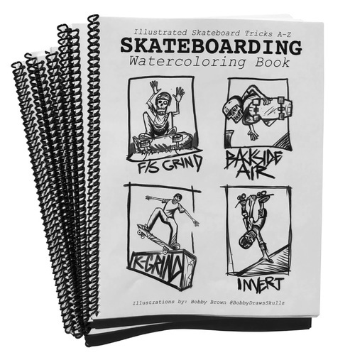 SOne Skateboarding Water Colouring Book Skateboard Tricks AZ