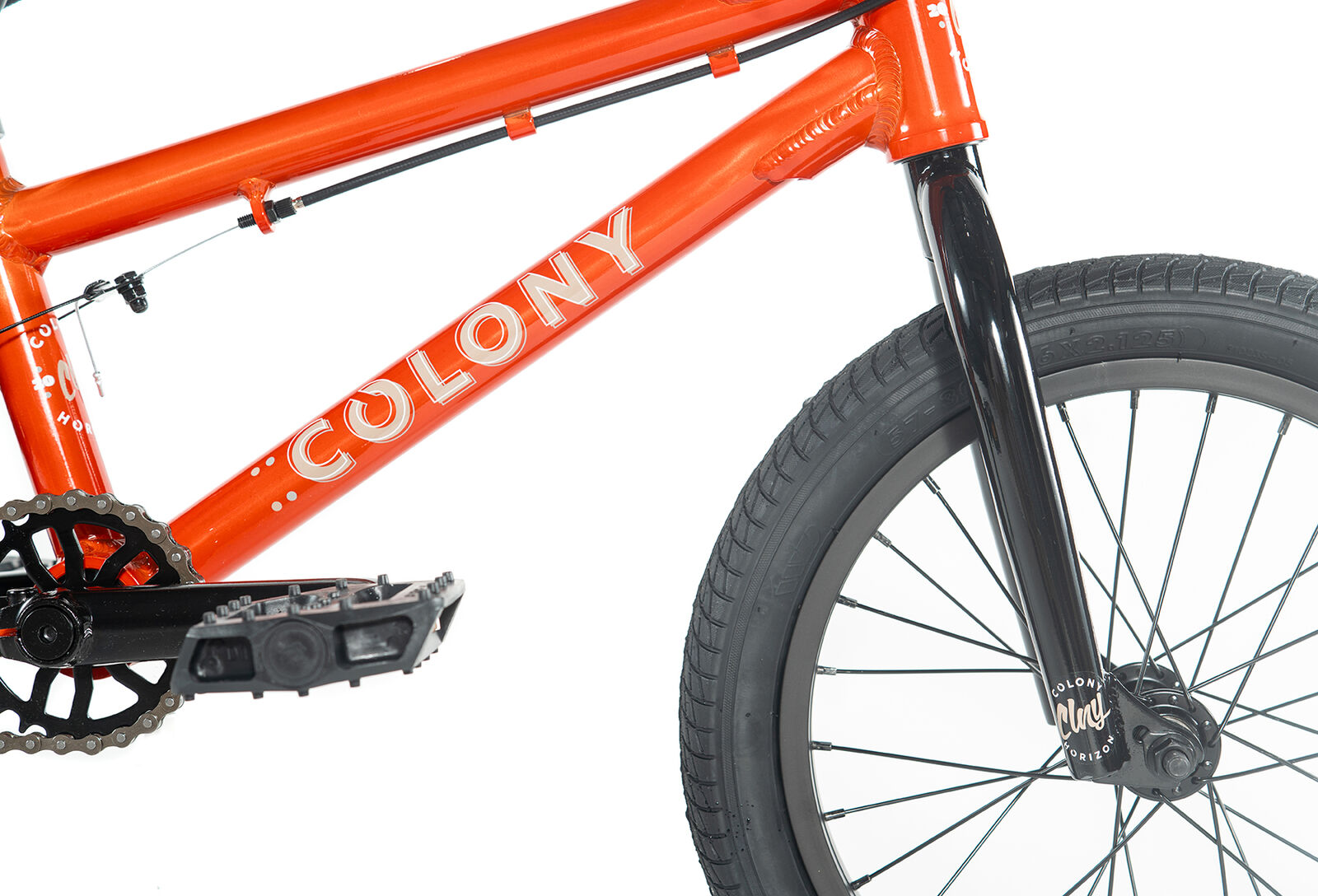 colony horizon 16 inch bmx bike orange