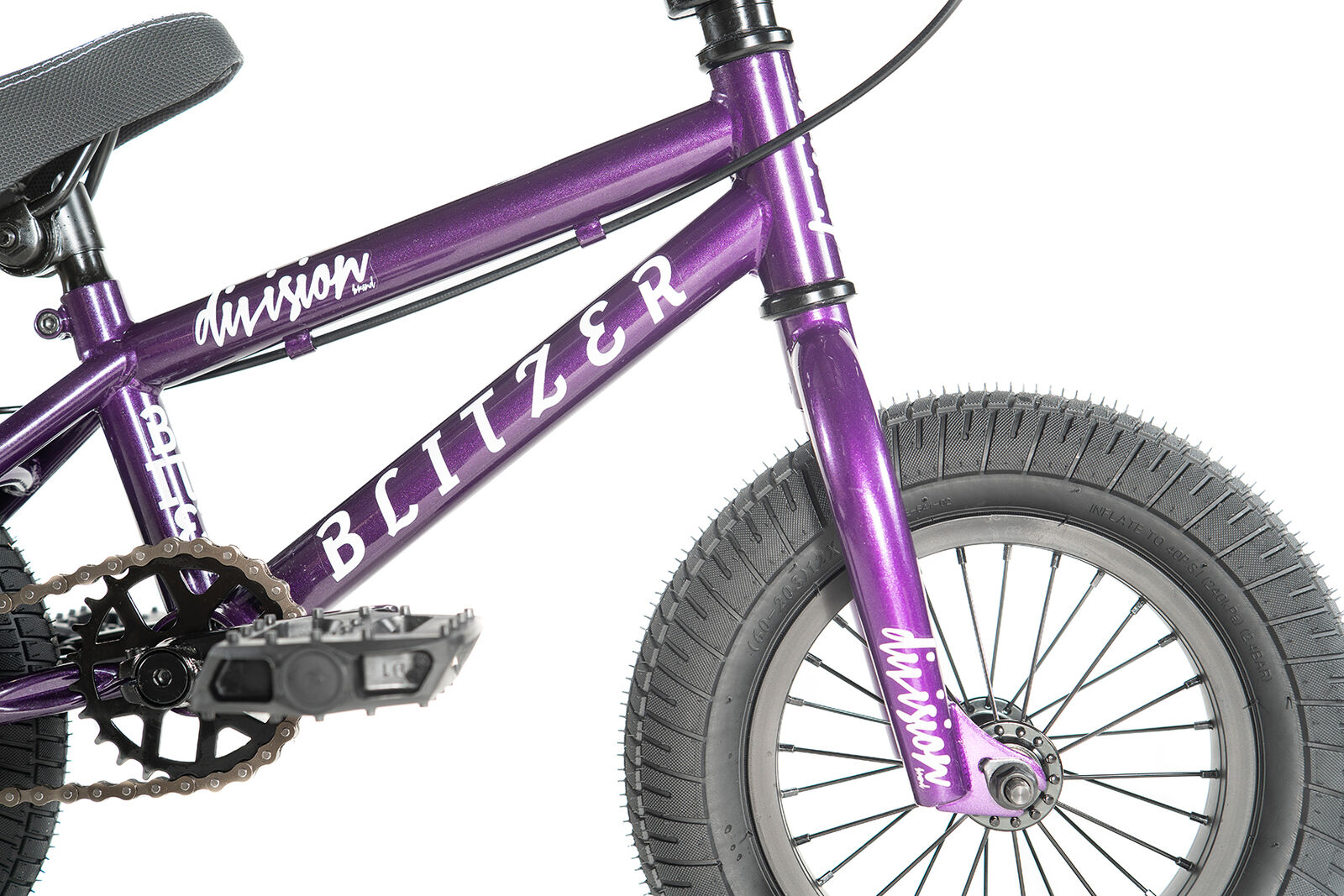 division blitzer 12 inch bmx bike purple