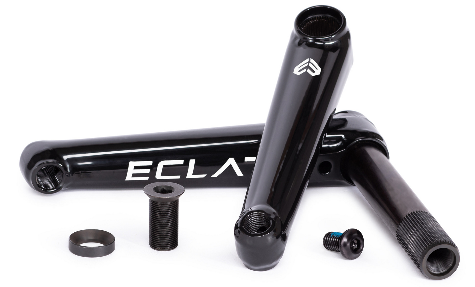 eclat tibia bmx cranks black