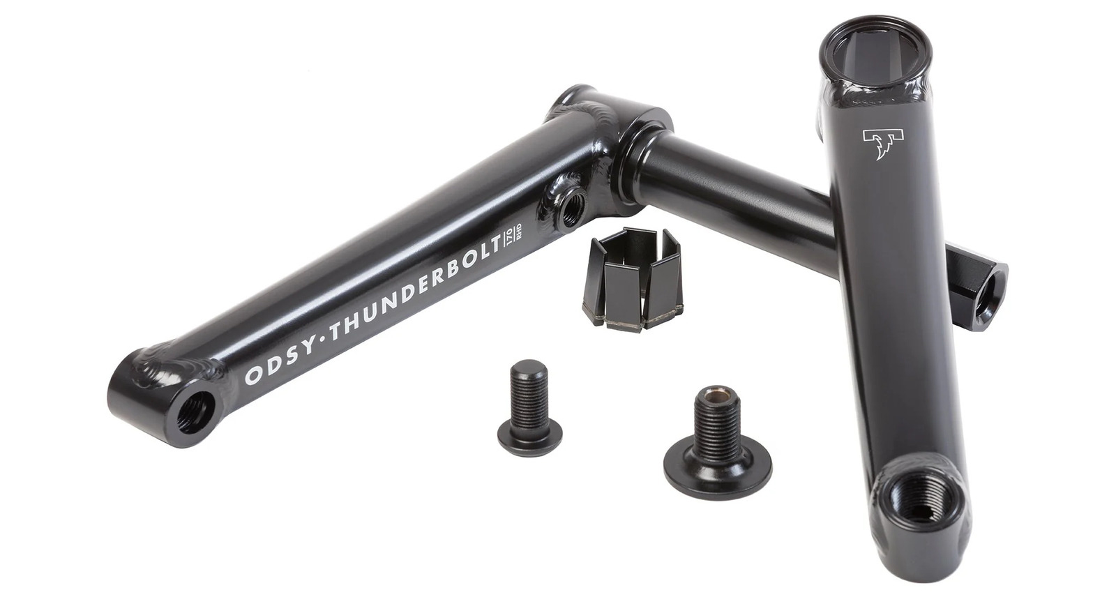 ODYSSEY THUNDERBOLT BMX CRANKS BLACK
