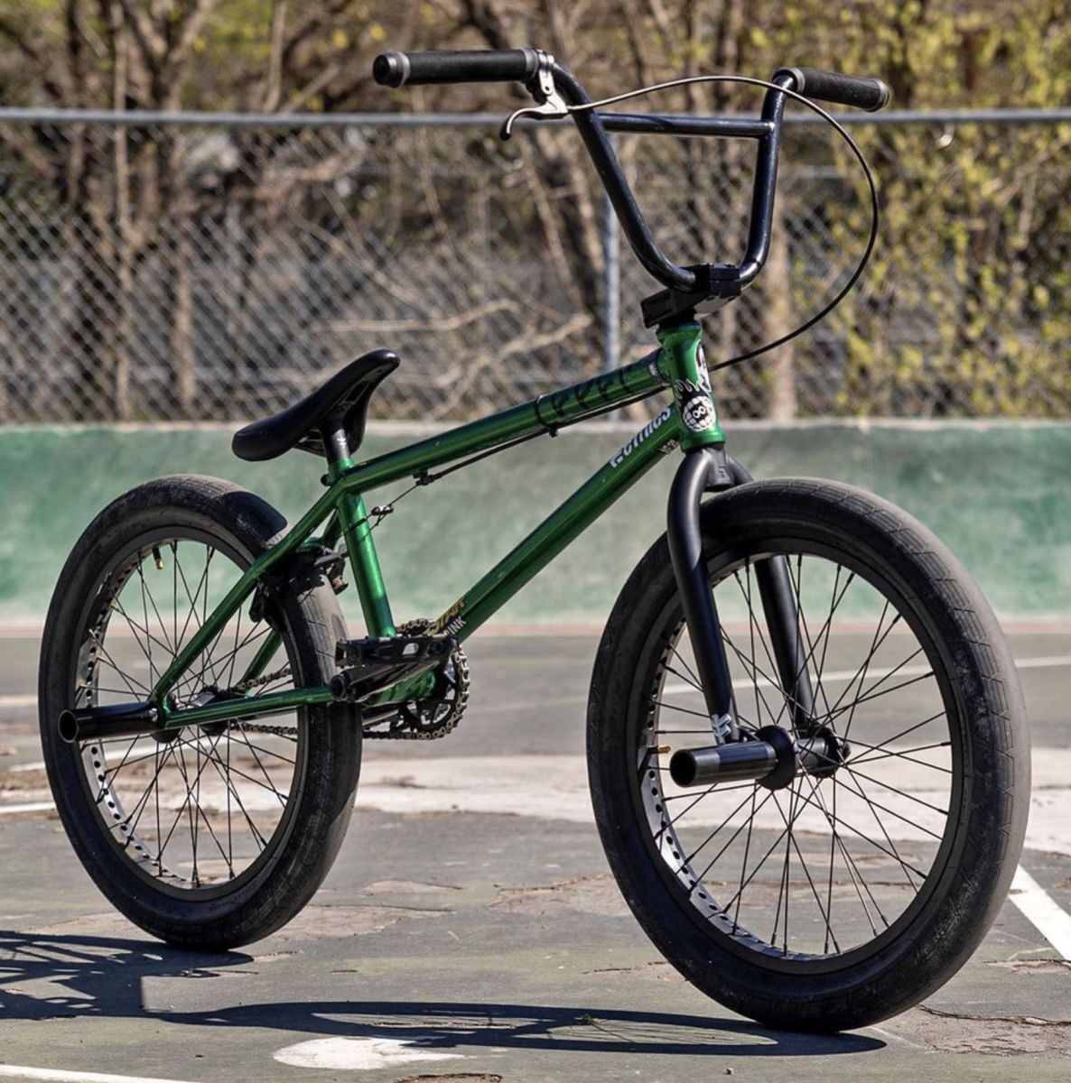 cult hawk bmx frame green