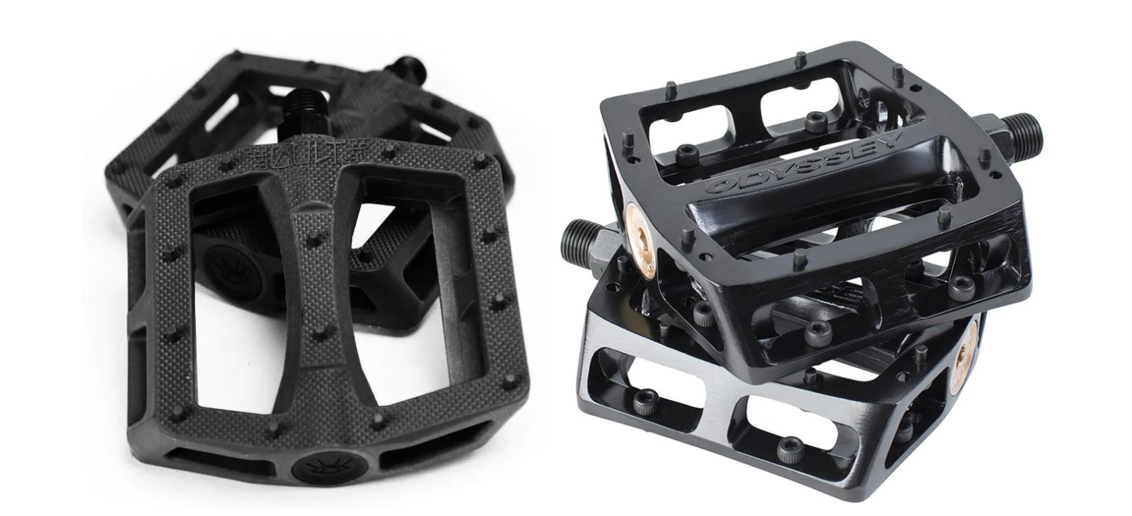 plastic vs metal bmx pedals