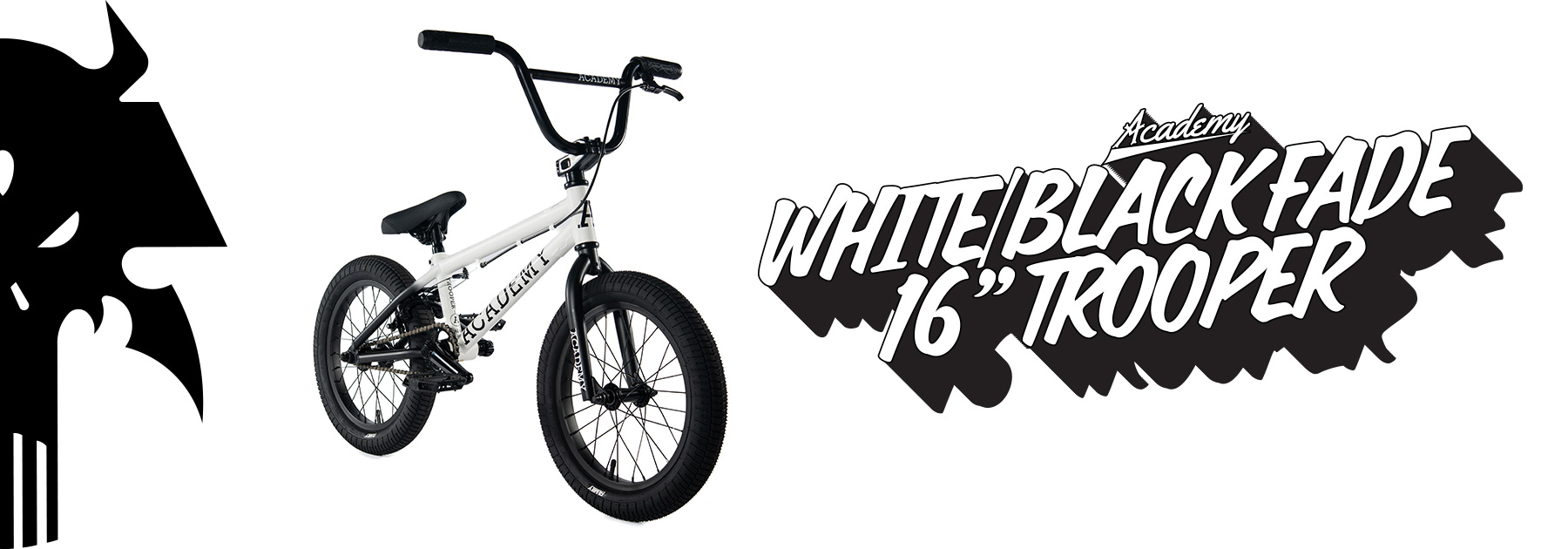 TROOPER 16 WHITE BLACK FADE
