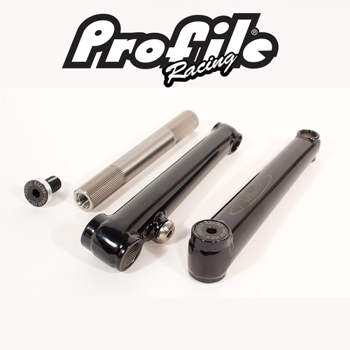 Profile BMX Crank Set Mini Crank Set Ti Axle (155mm)
