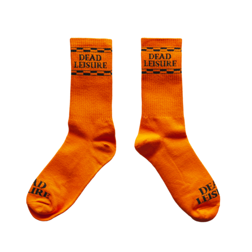 Dead Leisure Logo Socks [Tradie Orange]