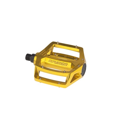 Fusion Old School Alloy Pedals 9/16" [Gold]