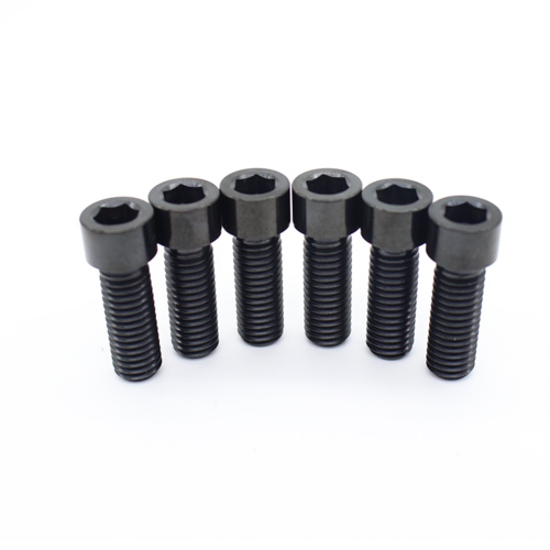 Ti Components Titanium Stem Bolts [Black] [Metric]