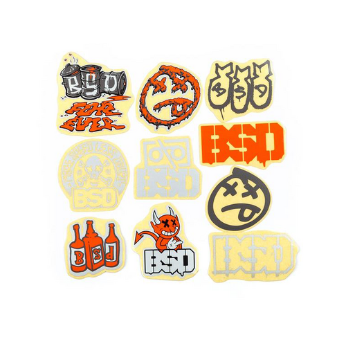 BSD Mixed Sticker Pack / Assorted 10 pack (2021)