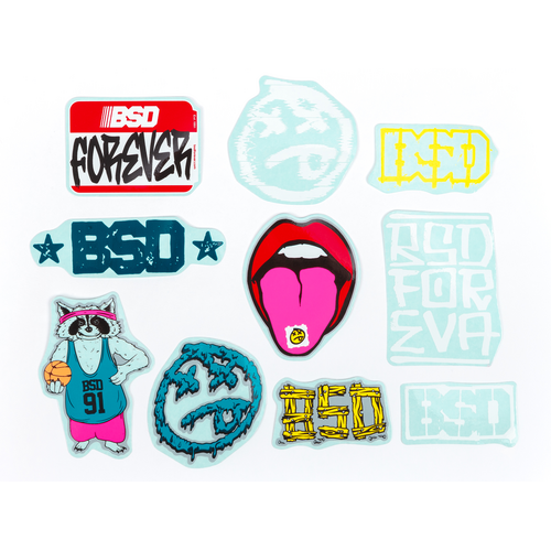BSD Mixed Sticker Packs / Assorted 10 pack (2023)