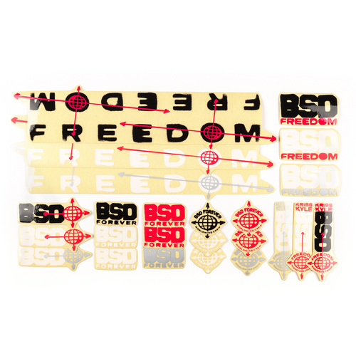 BSD Freedom Frame Decal Set