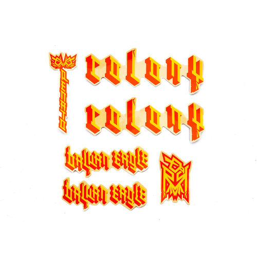 Colony BMX Balkan Eagle Frame Sticker Kit