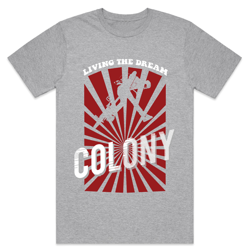 Colony Living The Dream Tee Grey [Small]