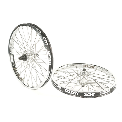 Colony BMX Contour Wheel Set Chrome 9T Cassette Driver