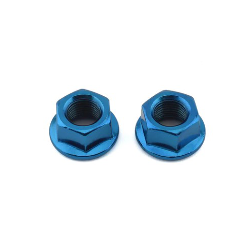 MCS BMX Axle Nuts Translucent 3/8 inch 2-Pack