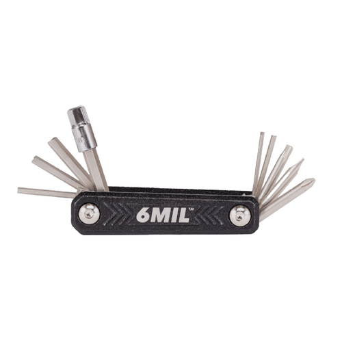 6MIL 8 In 1 Folding Multi Tool Black FT-01
