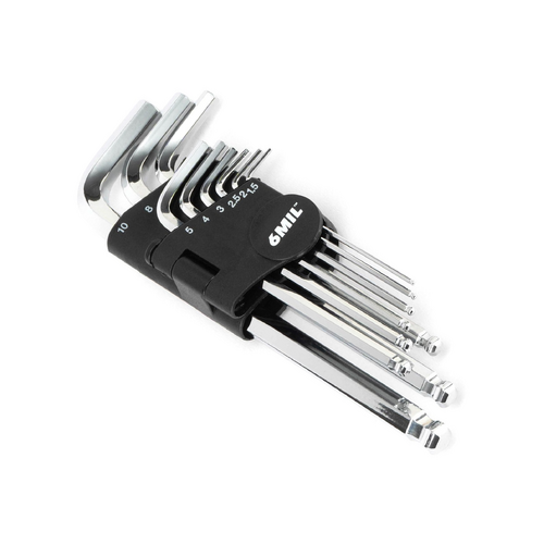 6MIL HS-02 Allen Key Set Black 9 Piece 