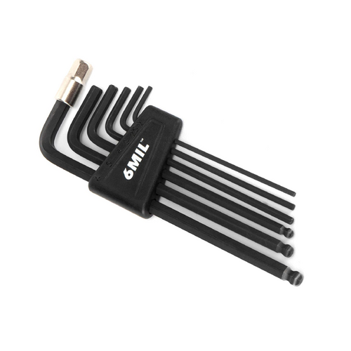 6MIL HS-01 Allen Key Set Black 7 Piece 