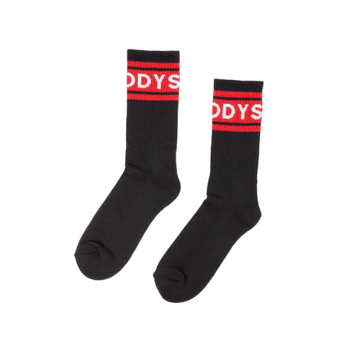 Odyssey BMX Futura Crew Socks Black/Red 