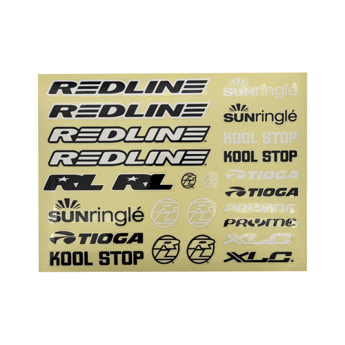 Redline BMX Race Team Sticker Pack
