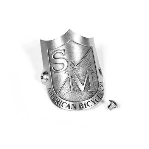 S&M Shield Head Tube Badge