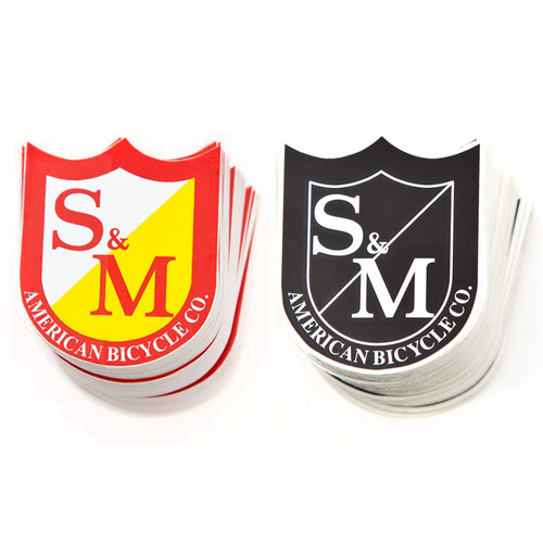 S&M Small Shield Sticker Pack