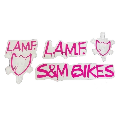 S&M BMX LAMF Frame Decal Set