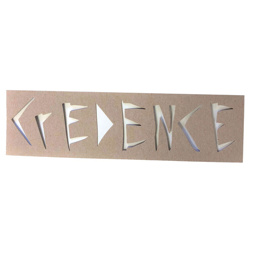 S&M BMX Credence Stencil / 9 x 2.5 inch