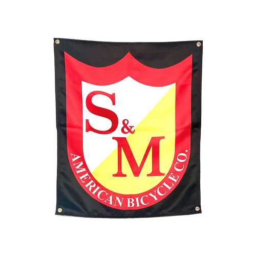 S&M BMX Shield Banner 27 x 32.5"