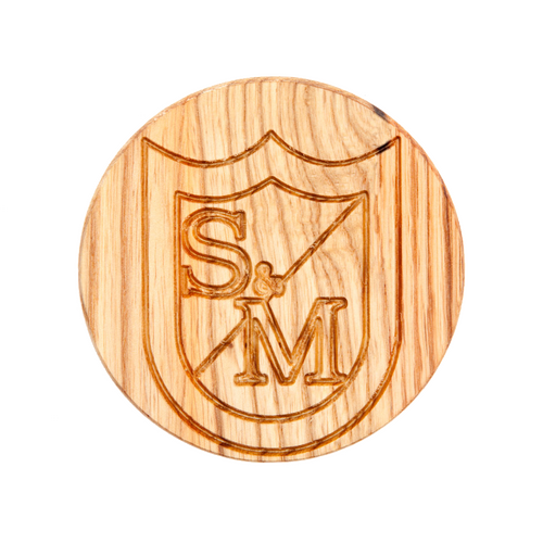 S&M Wood Drink Coaster