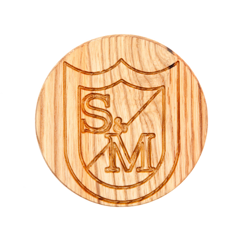 S&M Wood Drink Coaster