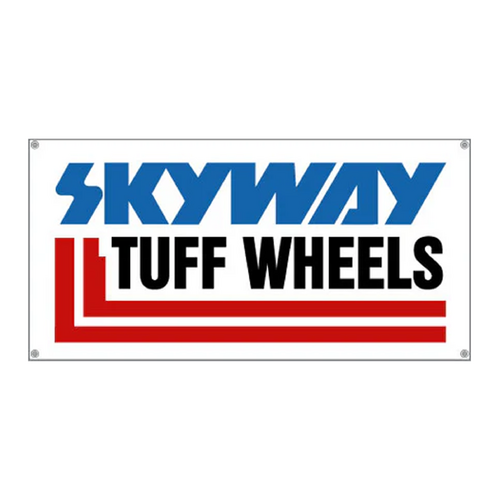 Skyway BMX Tuff Wheels Fork Style Banner White 120 x 60 cm 
