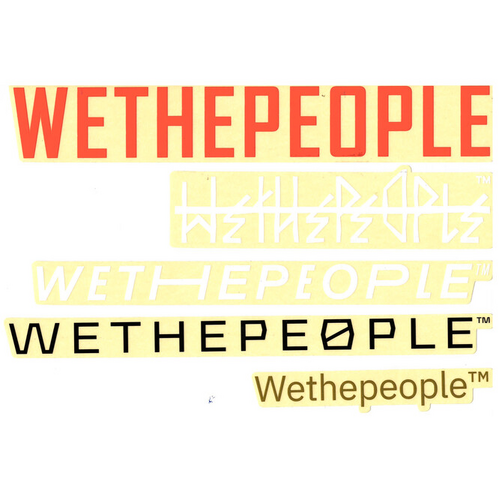 Wethepeople 4 Big Sticker Pack