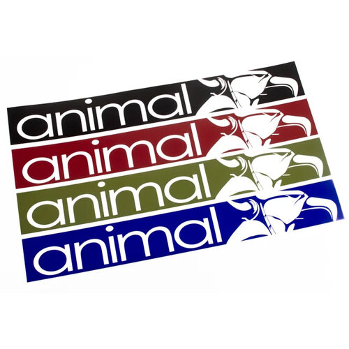 Animal Bikes Ramp Sticker / Maroon