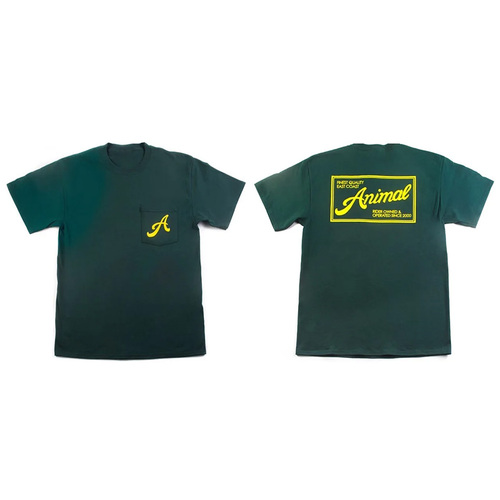 Animal Finest Pocket Tee Green [X-Large]